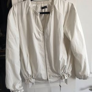 White Summer Light Bomber Jacket